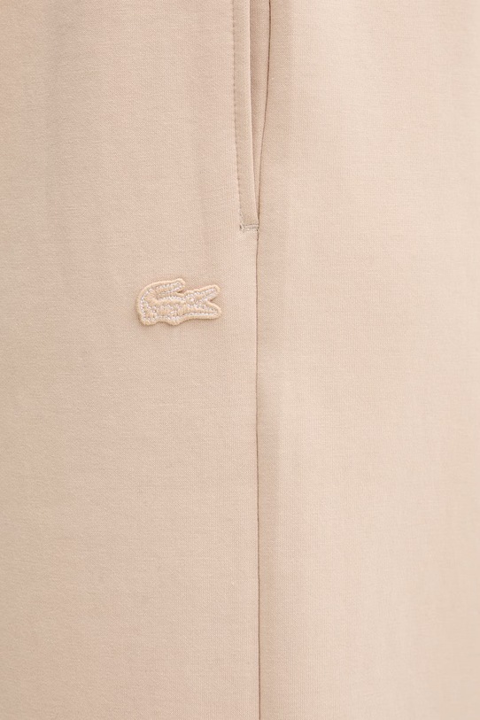 Lacoste spodnie dresowe damskie beżowy XF0041