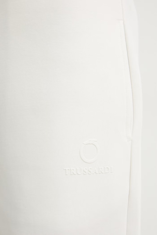 Trussardi spodnie dresowe damskie bawełniane P8096000022N beżowy SS26