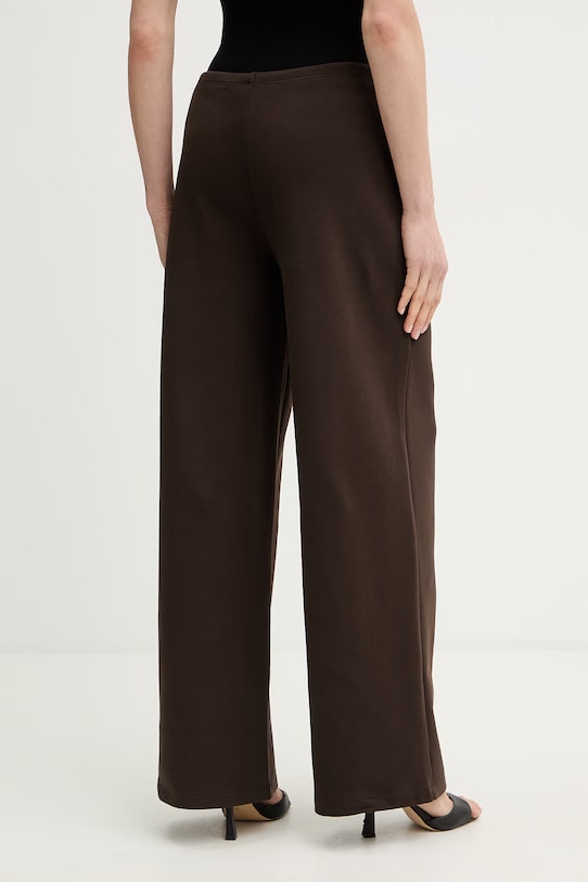 Odzież Trussardi spodnie dresowe damskie bawełniane P8096000022N brązowy