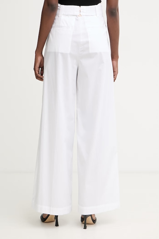 Ρούχα Twinset παντελόνι γυναικείο 261TT2162 λευκό