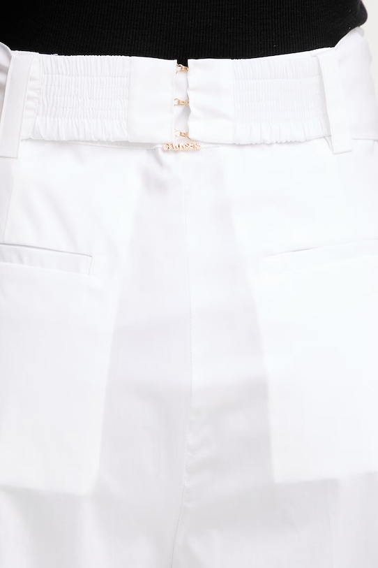 Twinset παντελόνι γυναικείο λευκό 261TT2162