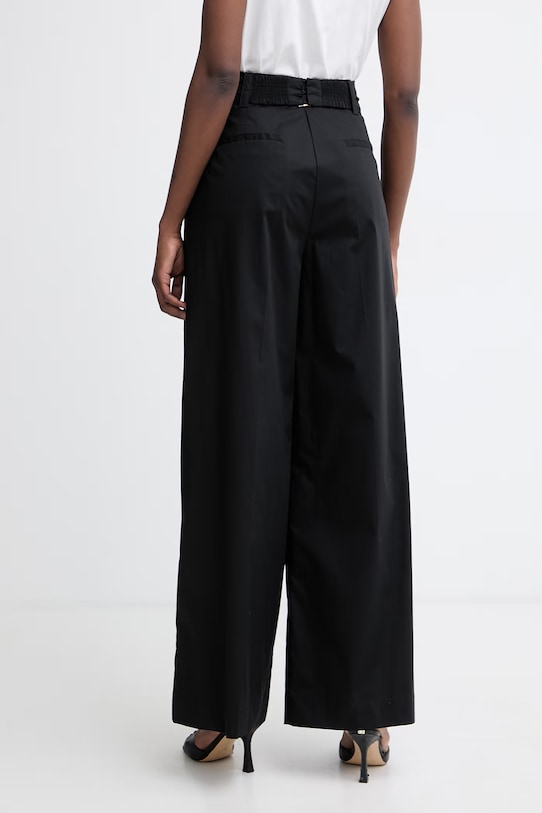 Ρούχα Twinset παντελόνι γυναικείο 261TT2162 μαύρο