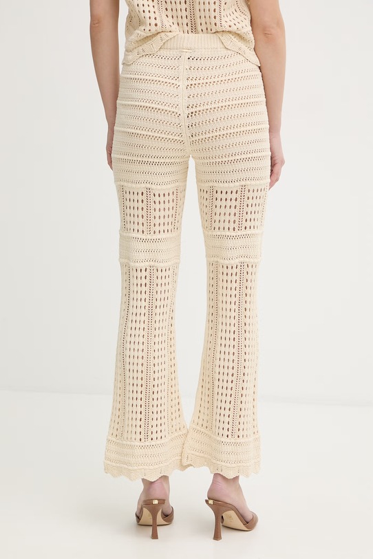 Odzież Twinset spodnie bawełniane 261TT3262 beżowy