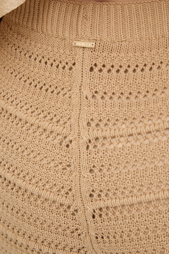 Twinset spodnie bawełniane beżowy 261TT3262