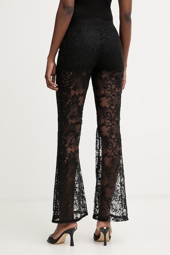 Abbigliamento Twinset pantaloni da donna in pizzo 261AQ2042 nero