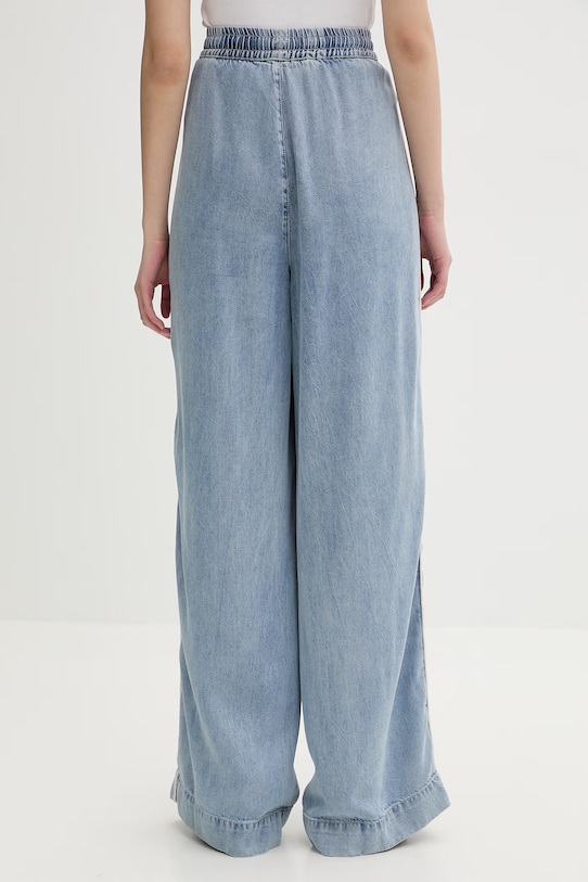 Odzież Gestuz spodnie damskie z lyocellem 10911025 niebieski