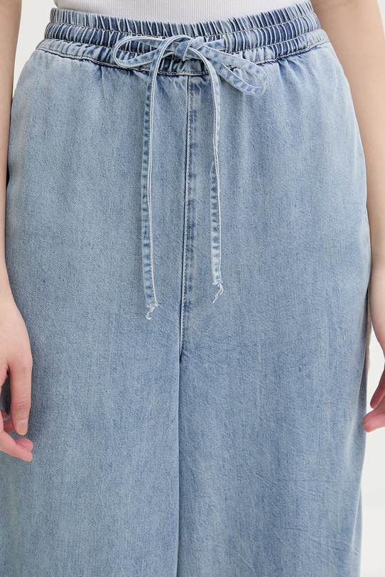 Gestuz spodnie damskie z lyocellem niebieski 10911025