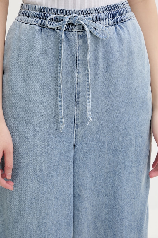 Gestuz spodnie damskie z lyocellem niebieski 10911025