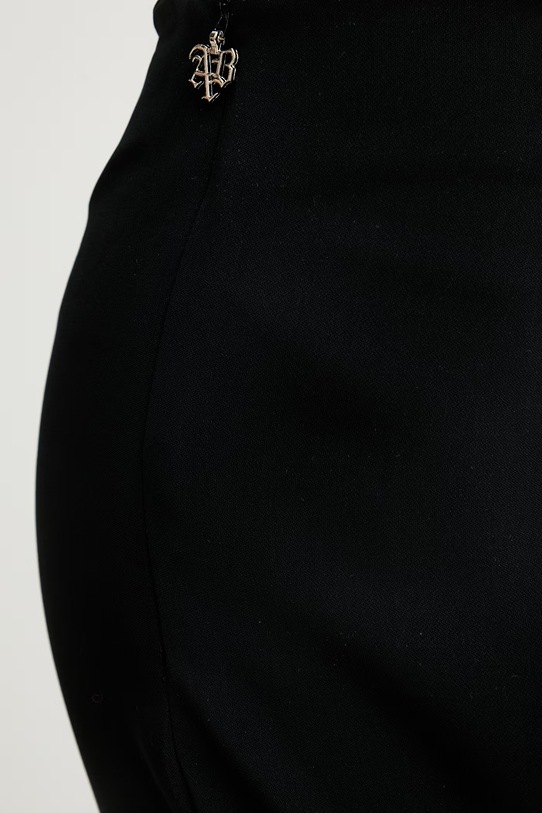 Aniye By Παντελόνι καμπάνα γυναικείο μαύρο 185092.