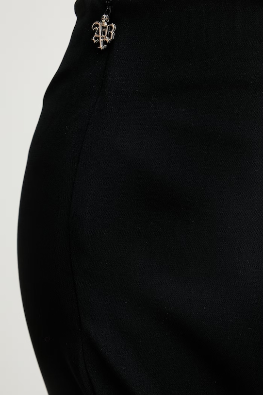 Aniye By Παντελόνι καμπάνα γυναικείο μαύρο 185092.