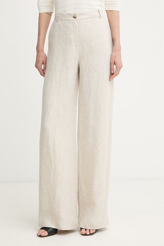 Luisa Spagnoli nohavice dámske ľanové Aliano béžová 542900