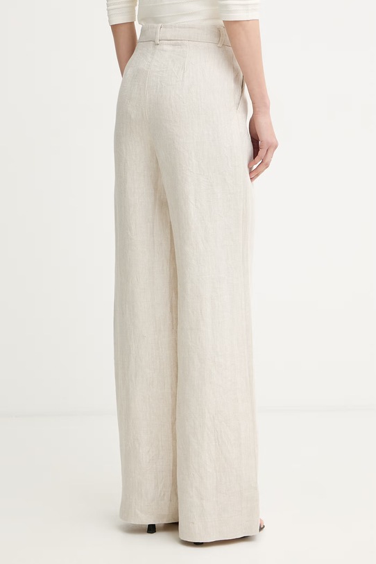 Oblečenie Luisa Spagnoli nohavice dámske ľanové Aliano 542900 béžová