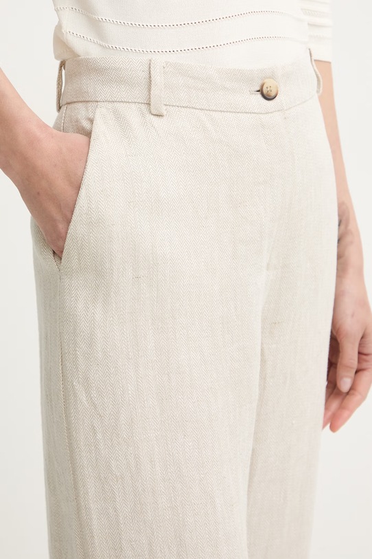 Luisa Spagnoli nohavice dámske ľanové Aliano béžová 542900