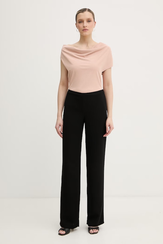 Luisa Spagnoli spodnie damskie Anis J 542914 czarny SS26