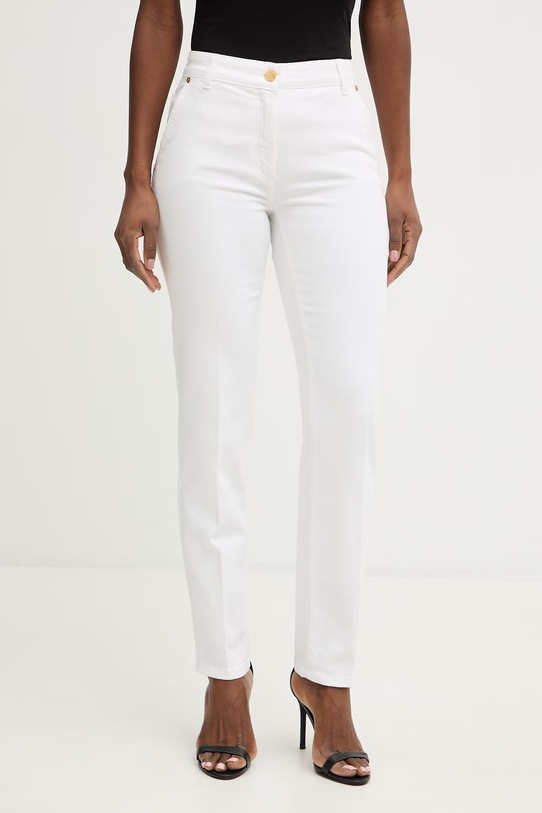 Luisa Spagnoli jeansy regularne damskie Aroma biały 542975