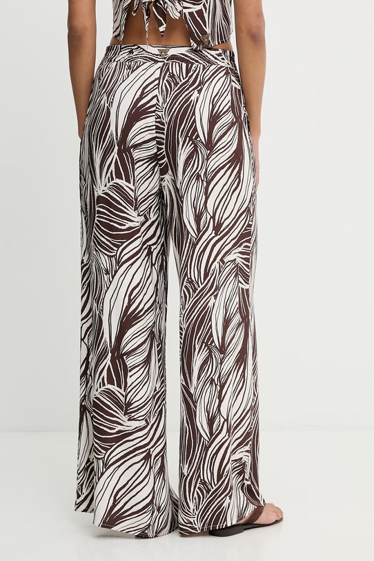 Odjeća Guess hlače za plažu ženske ZOE E6GB04.WP232 smeđa