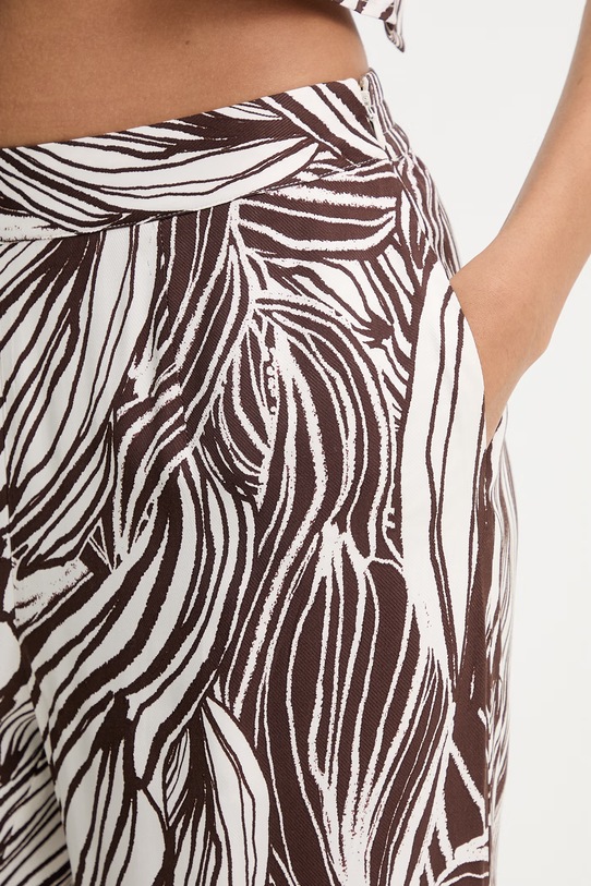 Guess hlače za plažu ženske ZOE smeđa E6GB04.WP232