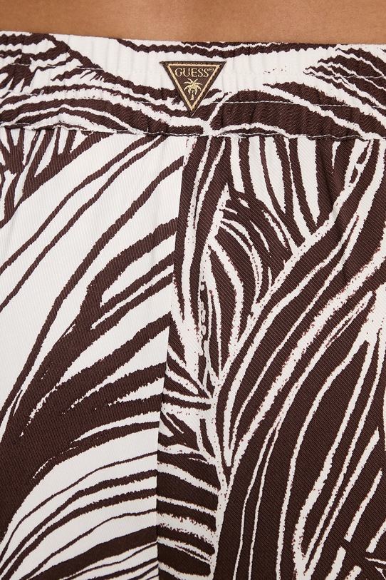 Guess hlače za plažu ženske ZOE E6GB04.WP232 smeđa