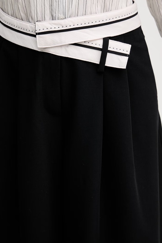 Sisley παντελόνι γυναικείο μαύρο 4KVXLF089