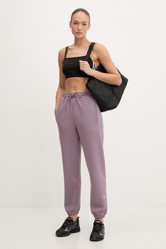 adidas by Stella McCartney spodnie dresowe damskie JZ0664 fioletowy SS26