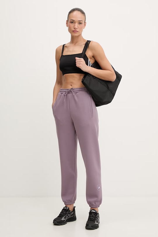 adidas by Stella McCartney spodnie dresowe damskie JZ0664 fioletowy SS26