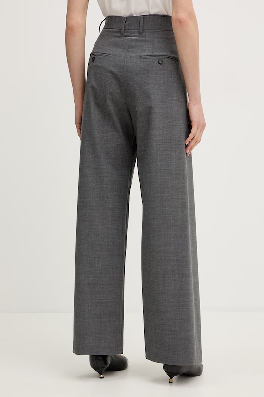 Odzież MM6 Maison Margiela spodnie z dodatkiem wełny S52KA0518.M35733.860M szary