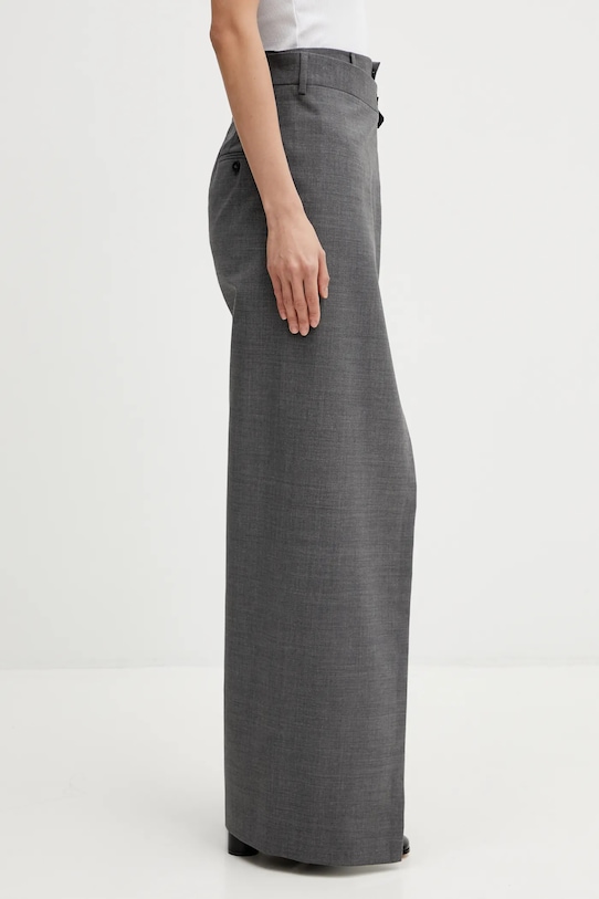 MM6 Maison Margiela spodnie z dodatkiem wełny szary S52KA0518.M35733.860M