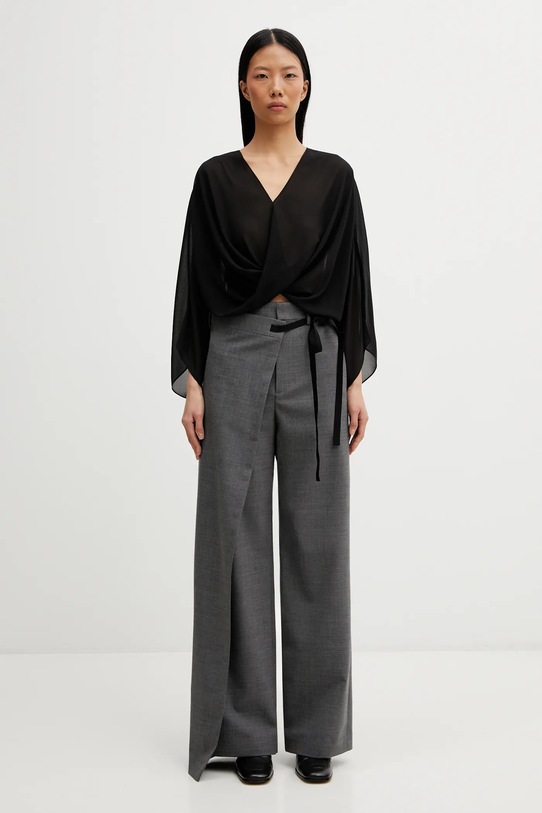 MM6 Maison Margiela spodnie z dodatkiem wełny S52KA0518.M35733.860M