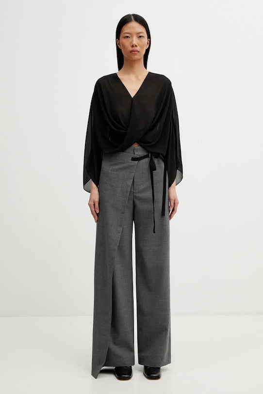 Παντελόνι με προσθήκη μαλλιού MM6 Maison Margiela S52KA0518.M35733.860M