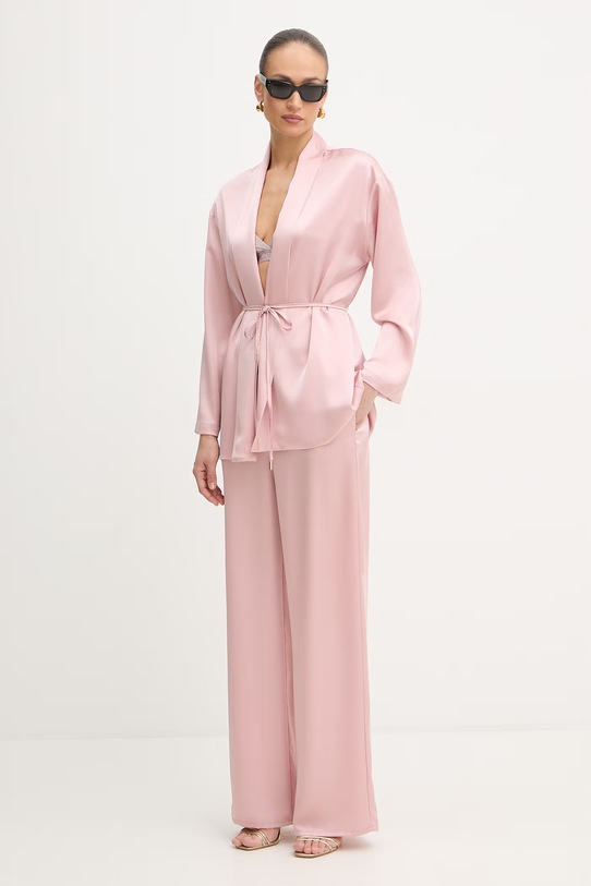 Fracomina spodnie FJ26SV3004W47001 różowy SS26