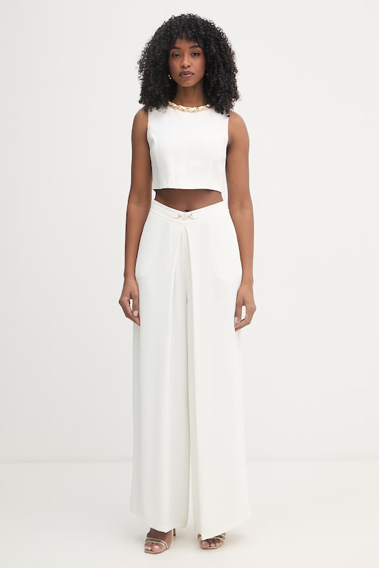 Fracomina spodnie damskie FS26SV3007W47601 beżowy SS26