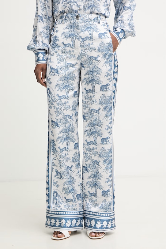 Fracomina spodnie damskie niebieski FS26SV3015W459K5