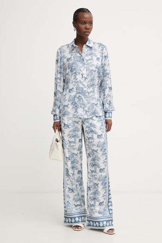 Fracomina spodnie damskie FS26SV3015W459K5 niebieski SS26