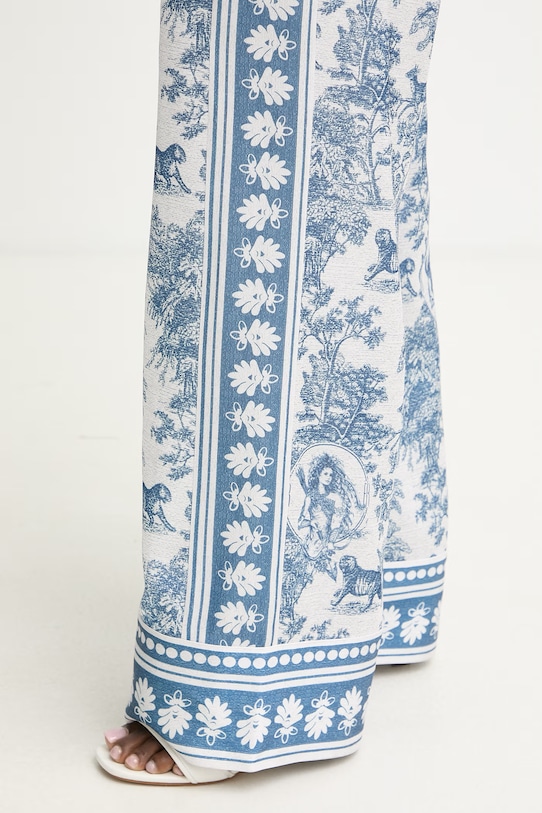 Fracomina spodnie damskie niebieski FS26SV3015W459K5