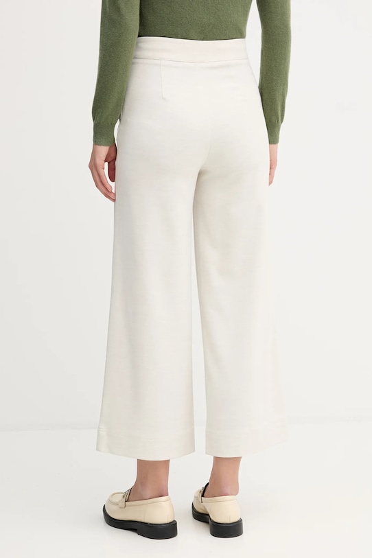 Odzież United Colors of Benetton spodnie z domieszką wełny 44T0DF0B3 beżowy