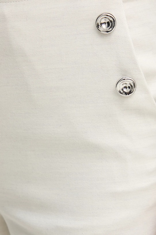 United Colors of Benetton spodnie z domieszką wełny beżowy 44T0DF0B3