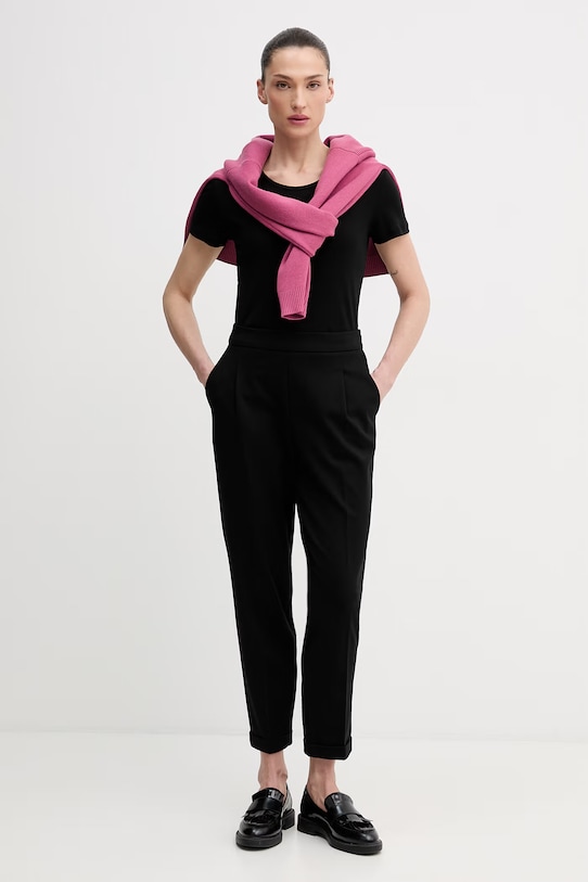 United Colors of Benetton spodnie 47CKDF0AZ czarny SS26