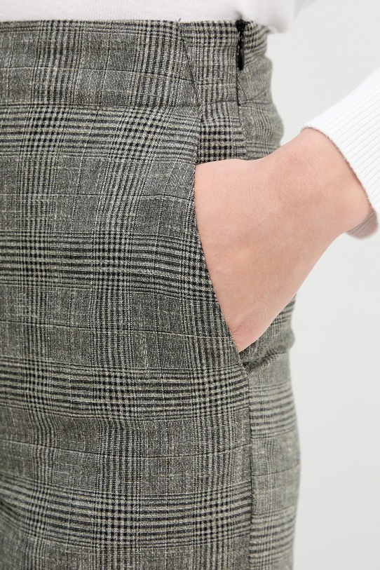 United Colors of Benetton spodnie z domieszką lnu szary 4Z8EDF0B9