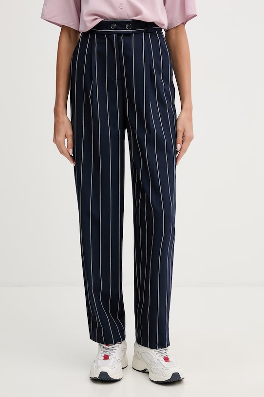 United Colors of Benetton spodnie damskie granatowy 46Q2DF0AH