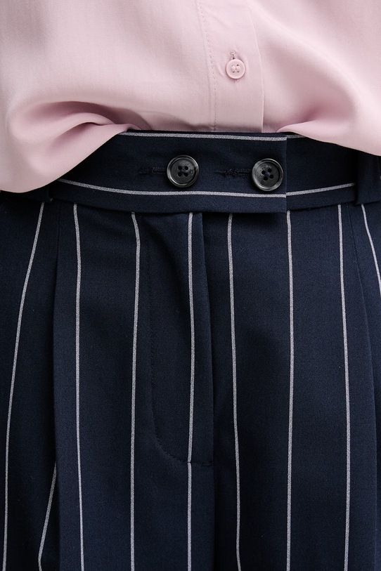 United Colors of Benetton spodnie damskie granatowy 46Q2DF0AH