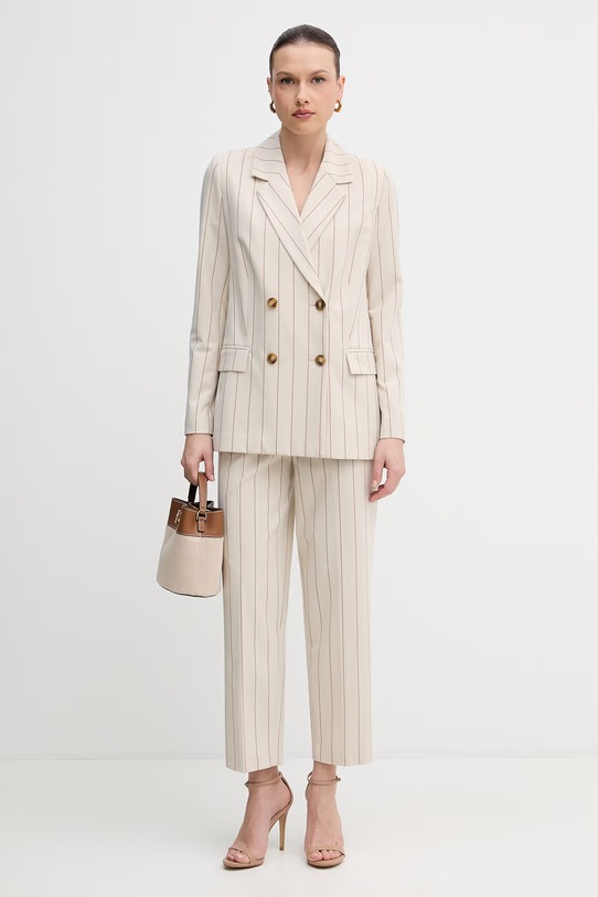 United Colors of Benetton spodnie damskie 46Q2DF0AH beżowy SS26