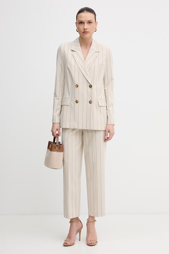 United Colors of Benetton spodnie damskie 46Q2DF0AH beżowy SS26