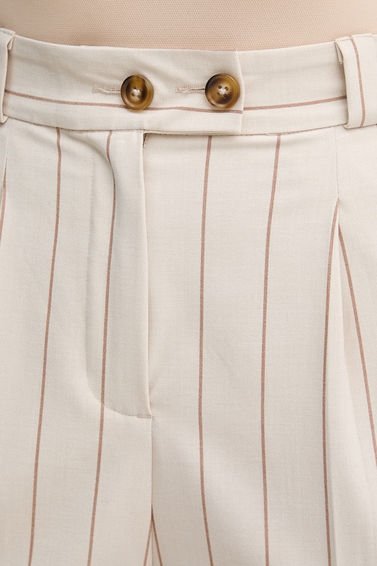 United Colors of Benetton spodnie damskie beżowy 46Q2DF0AH