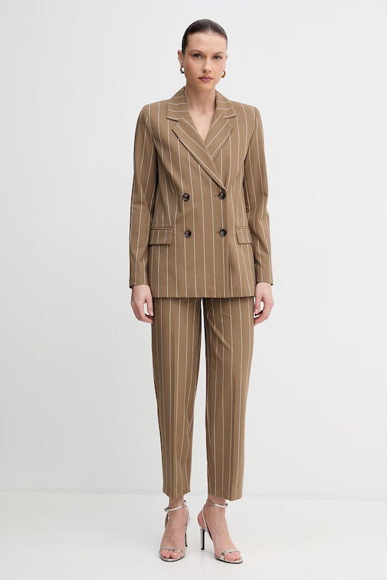 United Colors of Benetton spodnie damskie 46Q2DF0AH brązowy SS26