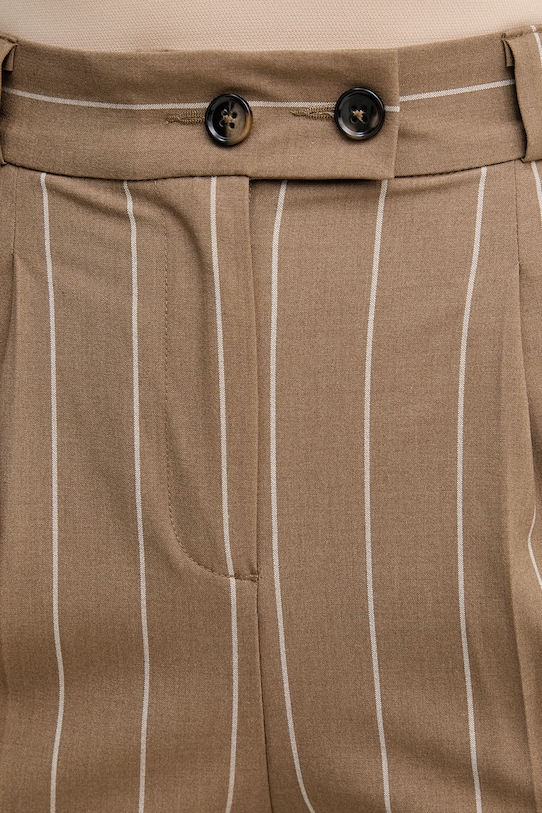 United Colors of Benetton spodnie damskie brązowy 46Q2DF0AH