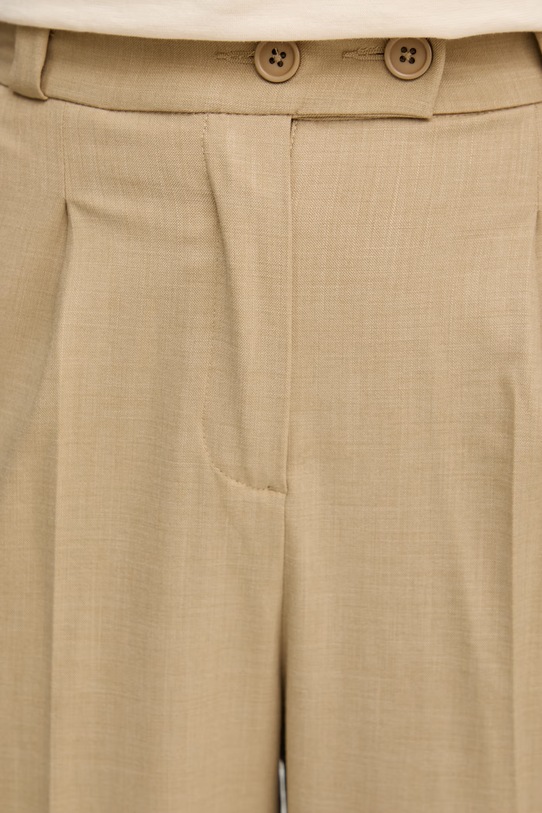 United Colors of Benetton spodnie damskie beżowy 4962DF0AH