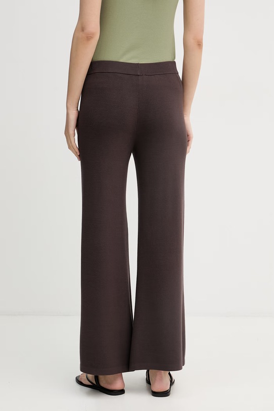 Odzież United Colors of Benetton spodnie dresowe damskie z wiskozą 1LHGDF015 brązowy