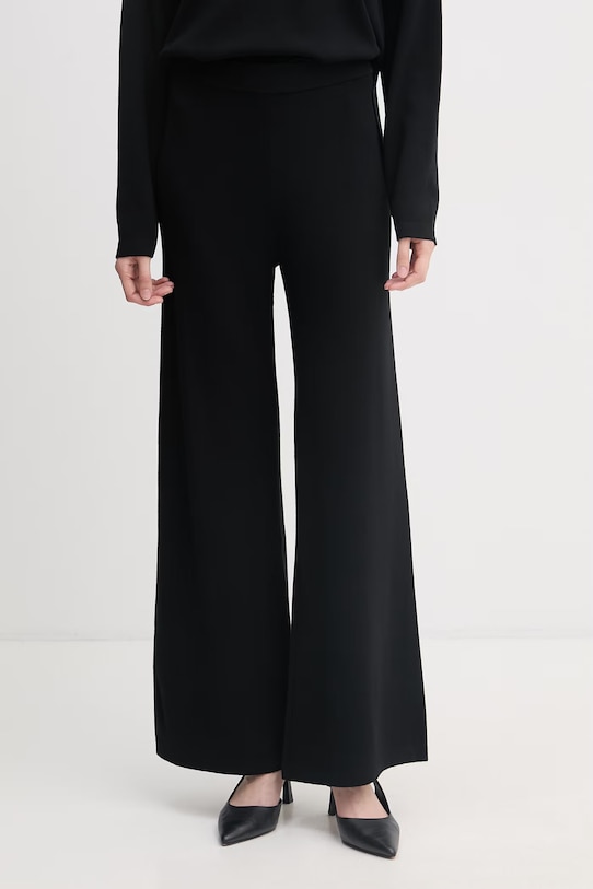 United Colors of Benetton spodnie dresowe damskie z wiskozą czarny 1LHGDF015