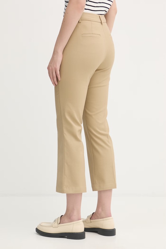 Oblečenie United Colors of Benetton dámske nohavice s bavlnou 4SQPDF08A béžová