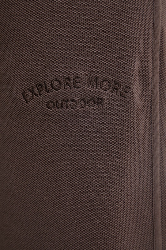 United Colors of Benetton spodnie damskie bawełniane brązowy 34AWDF01J